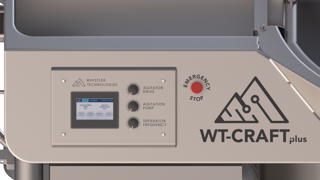WT-CRAFT+ solventless system touchscreen control