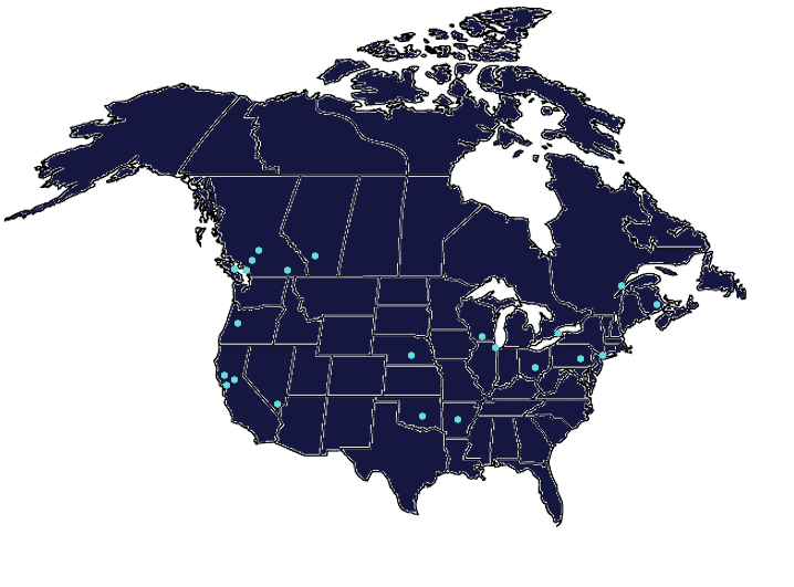 Whistler Technologies Solventless Projects Map