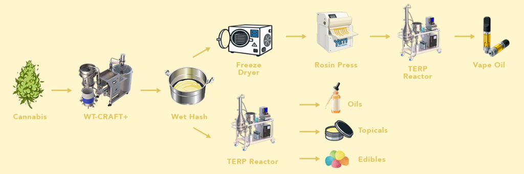 Terpene Enrichment Process Flow Chart